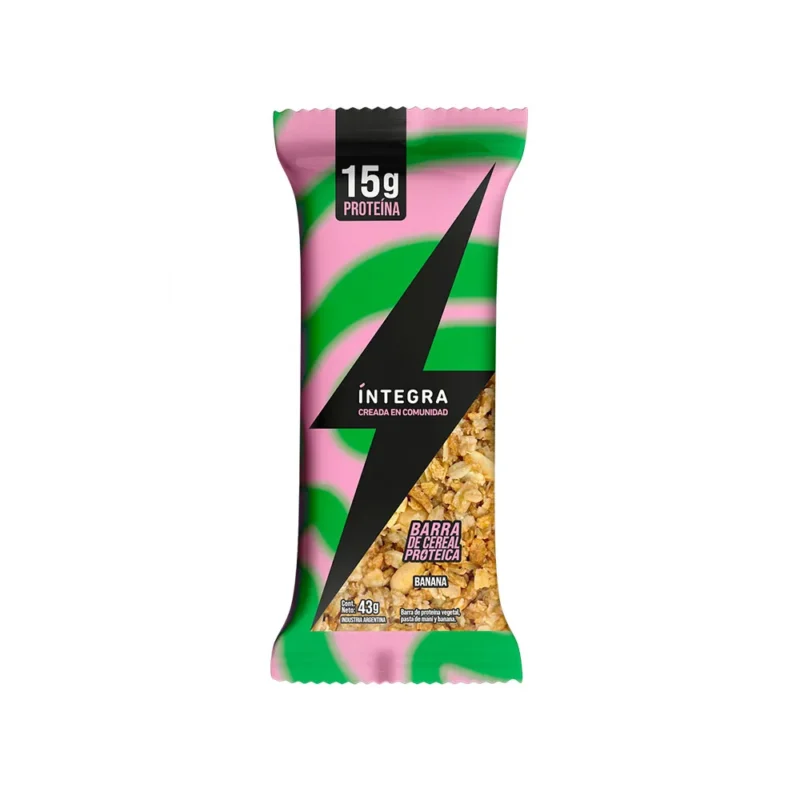 Barra de cereal proteíca sabor banana - Integra