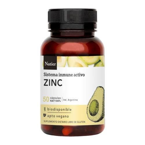 Cápsulas de zinc x50 - Natier