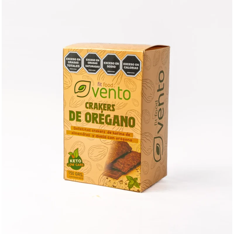 Crakers keto de orégano - Vento