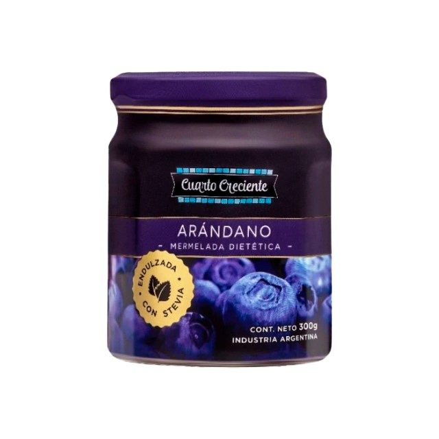 Mermelada con stevia arandano - Cuarto Creciente