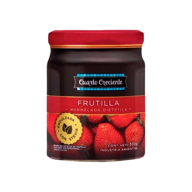 Mermelada con stevia frutilla - Cuarto Creciente