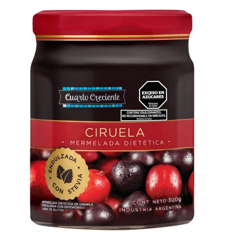 Mermelada de ciruela con stevia - Cuarto Creciente